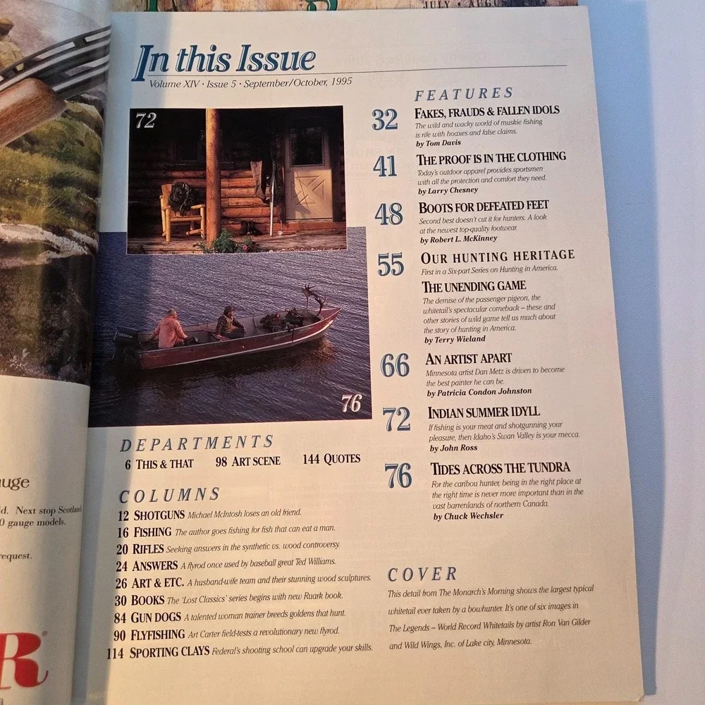 Sporting Classics Magazine 1995 Lot Of 6 Hunting & Fishing Collectible‎